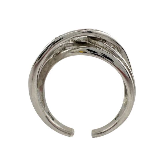 Beautiful Braided Strands Ring with Diamond Accent Size 7 - Picture 4 of 16